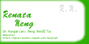 renata meng business card